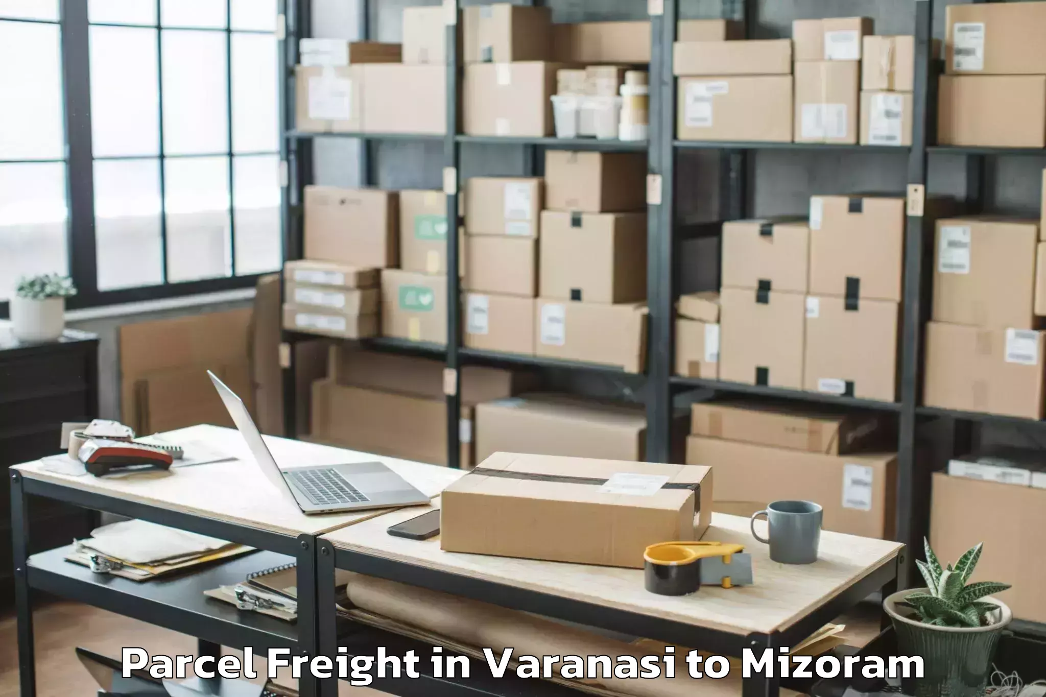 Efficient Varanasi to Tlangnuam Part Parcel Freight